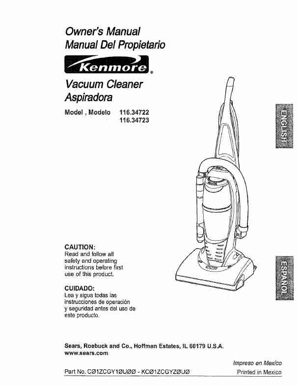 Kenmore Vacuum Cleaner 116_34722-page_pdf